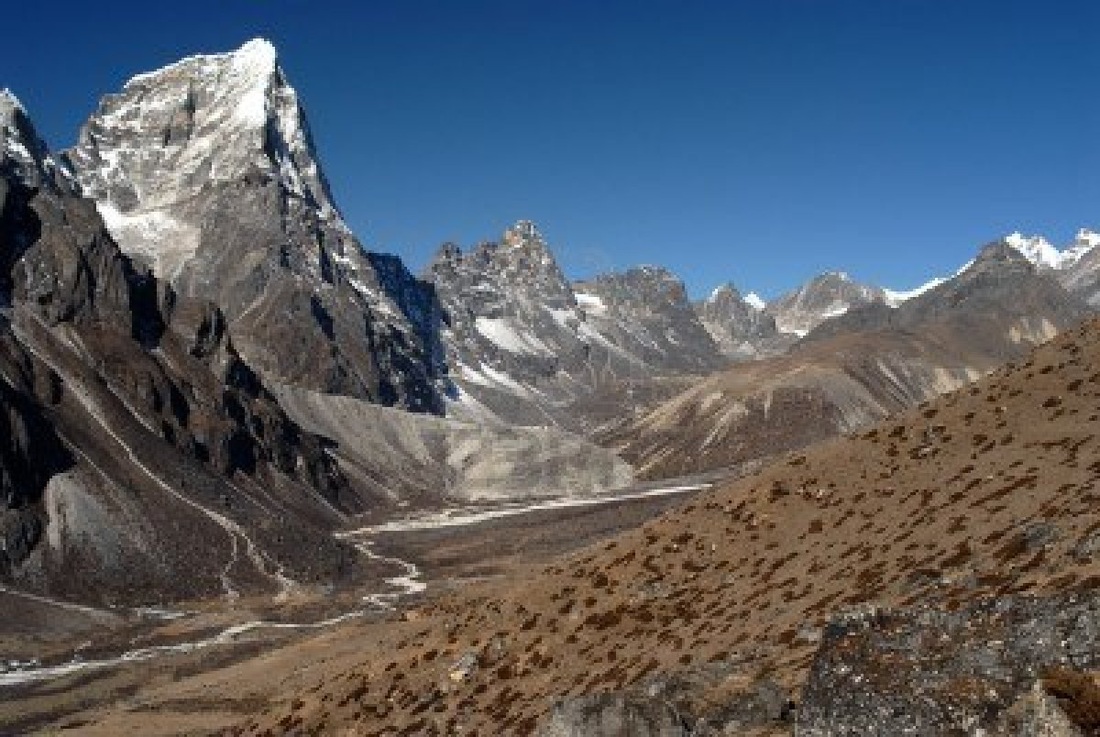 Himalayan melting glaciers